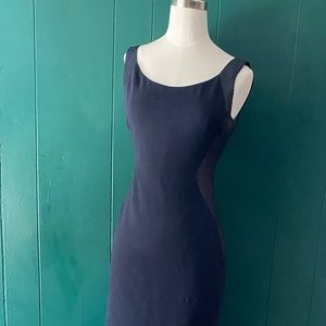 Elie Tahari Navy Sheath Dress